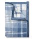Blue Frost Plaid Blanket Midi