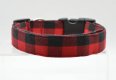 Red & Black Buffalo Plaid Collar X-Small