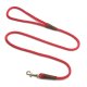 Small Snap Leash - 3/8" X 4' Twist - Pink Chocolate