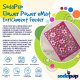 Flower Power Design eMat Enrichment Lick Mat - Pink large pink