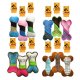 Squeaky Bone Shaped Dog Toys in Assorted Designs