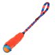 Fauxtastic PowerBall Bungee | Strong Dog Toys | Tug-E-Nuff Orange Pattern