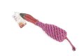 Eco-friendly Recycled Bottle Crinkle Bird Toys Pet-Safe and Pheasant Pink