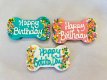 Happy Birthday Fido! Pupcake Cookie Pink 3.5