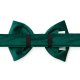 Forest Green Velvet Holiday Dog Bow Tie Standard