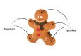 Holiday Classic Gingerbread Man - Pet Plush Toy for Dogs