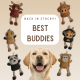 All-Natural Besties for Dogs. Six animal options! LM and PD Paire