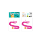 Wiggly Glow - Glow in the Dark Cat Toy Bouncy Ball Free-hanging 4x4 card with sombrero hole