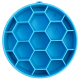 Honeycomb Design eBowl Enrichment Slow Feeder Bowl for Dogs Blue