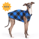 Stretch Fleece Sizes 14-30 Cobalt Buffalo Check