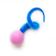 Wiggly Pong - Cat Toy Plastic Pong Ball Free-hanging on 4x4 header card