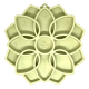Mandala "Softie" eTray Enrichment Tray for Dogs Light Green