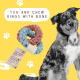 Pet Tug and Chew Toy Rings with Bone All-natural dog toy Pet