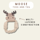 All Natural, Triple Stitched Pet Tug Toy. Durable, pet-safe Combo