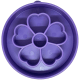 Flower Design eBowl Enrichment Slow Feeder Bowl for Dogs Purple