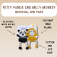 All-Natural Besties for Dogs. Six animal options! PP and MM Pair