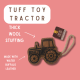 TUFF TOYS Leather Dog Toys made of Durable water buffalo lea Bully