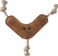 TUFF TOYS Leather Dog Toys made of Durable water buffalo lea Rope Ring