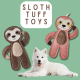 Tuff Toys Pet-friendly eco-sourced Sloth Dog Toy made of all Combo