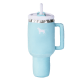 PUPROAR Pup Cup Tumbler Plush  Squeaker Dog Toy Chambray Blue