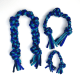 Dharma Dog Toy, Knotted Rope Pull, Blue/Turquoise 10"