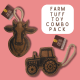 TUFF TOYS Leather Dog Toys made of Durable water buffalo lea Rope Ring