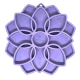 Mandala "Softie" eTray Enrichment Tray for Dogs Light Purple