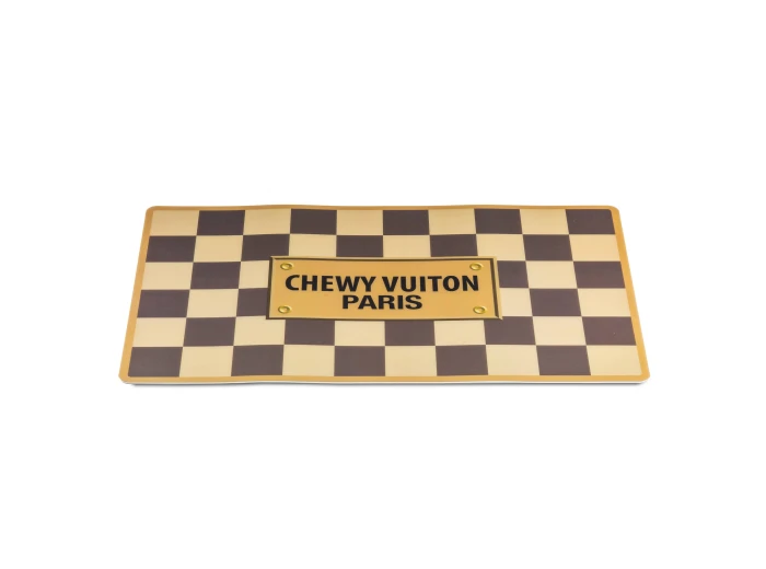 Checker Chewy Vuiton Placemat - Dog Mat