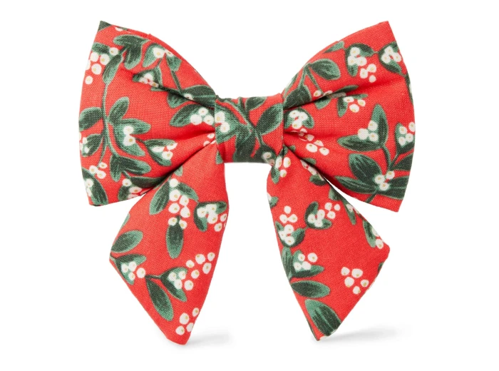 Rifle Paper Co. x TFD Mistletoe Lady Dog Bow Small