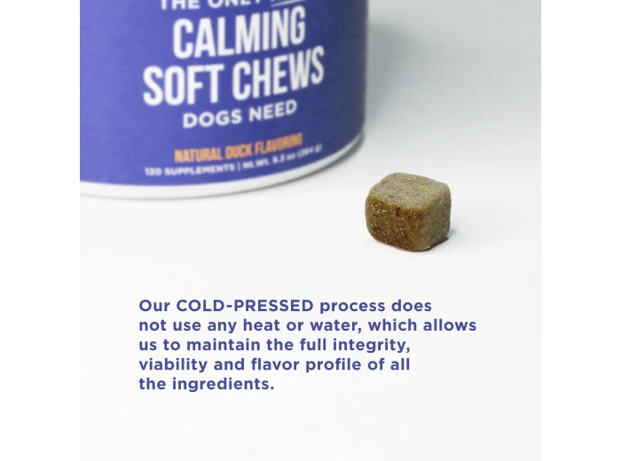 The Only Hemp Calming Soft Chews Dogs Need 120 count jar