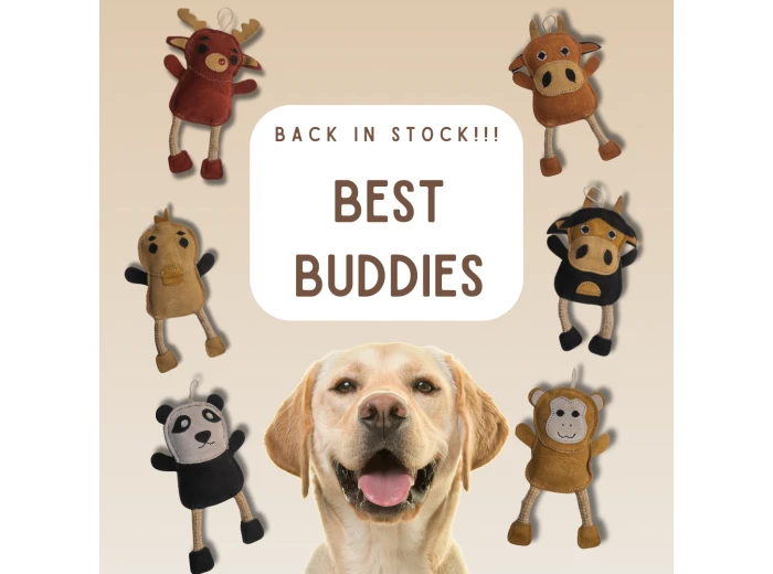 All-Natural Besties for Dogs. Six animal options! Lucy Moosey