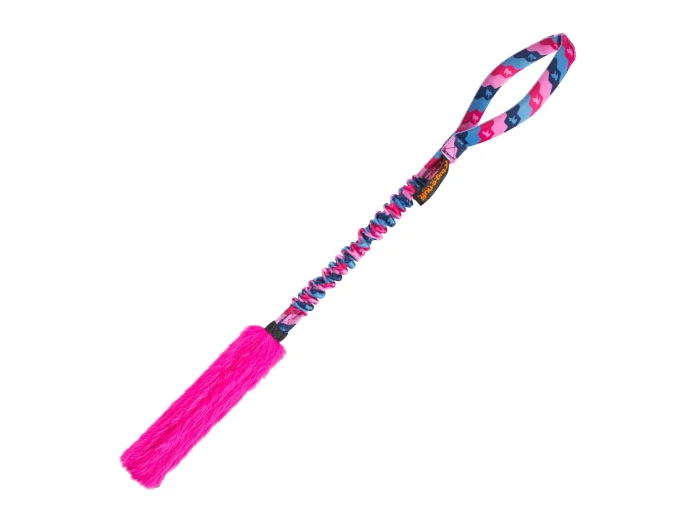 Bright Fauxtastic | Dog Tug Toy | Tug-E-Nuff Green Pattern