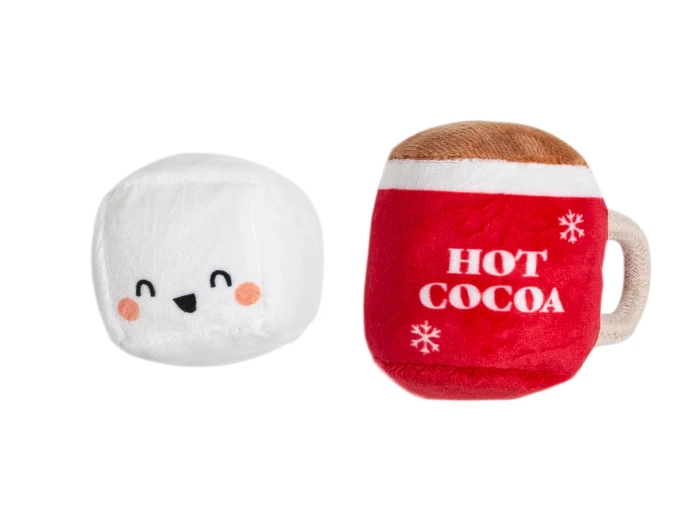 Christmas Hot Cocoa Cat Toys, Set of 2