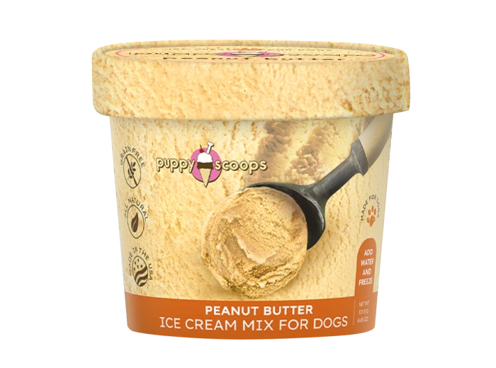 Puppy Scoops Ice Cream Mix for Dogs Peanut Butter