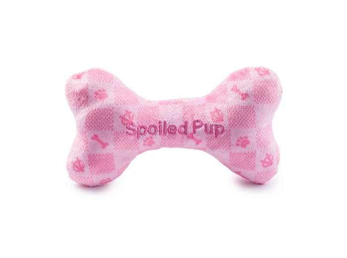 Pink Checker Chewy Vuiton Bone by Haute Diggity Dog XL