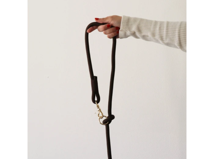 'Tan' - Hands Free Dog Braided Rope Leash