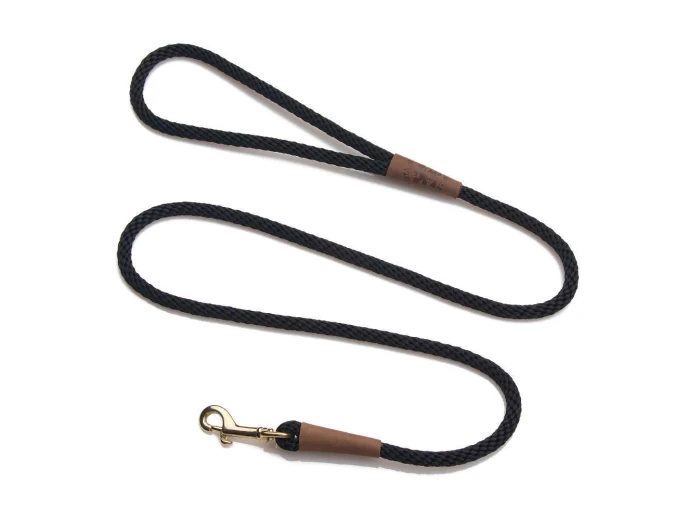 Small Snap Leash - 3/8" X 4' Diamond - Ruby