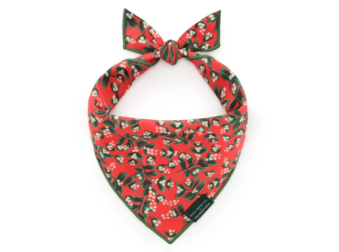 Rifle Paper Co. x TFD Mistletoe Dog Bandana Medium