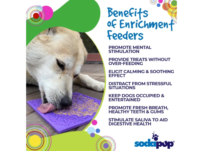 Bones Design Emat Enrichment Licking Mat Red Bones E-mat