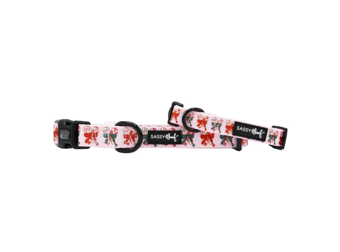 Dog Collar - Candy Cane Coquette (Christmas) Small