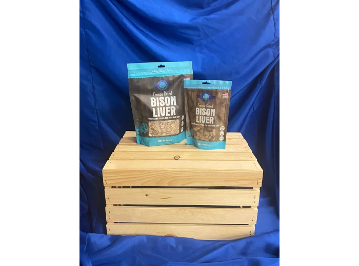Freeze Dried Bison Liver Treats 8oz