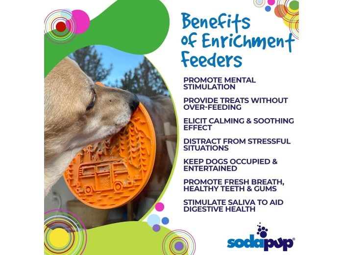Camp eMat Enrichment Lick Mat With Suction Cups Orange