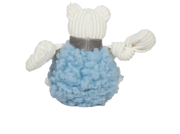Durable Plush & Squeaky FlufferKnottie™ Whitney Polar Bear Large