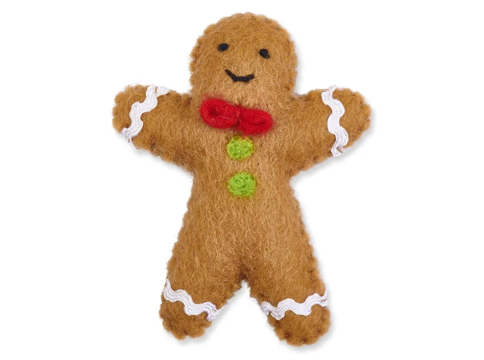 Gingerbread Man Christmas Cat Toy