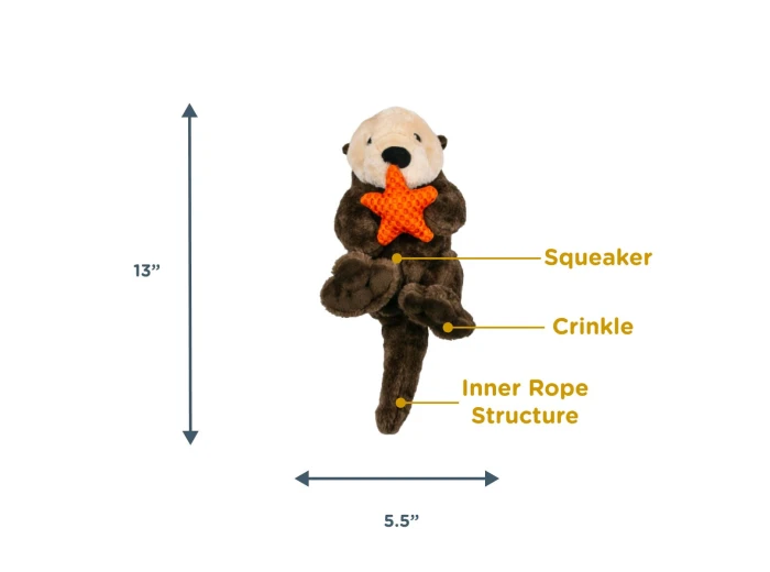 Otter Rope Body Dog Toy