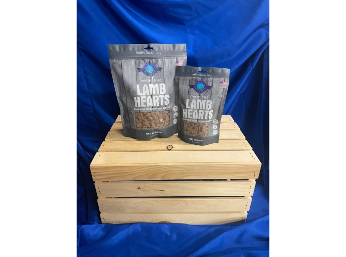 Freeze Dried Lamb Heart Treats 8 oz