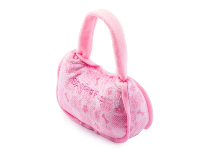 Pink Checker Chewy Vuiton Handbag by Haute Diggity Dog Large