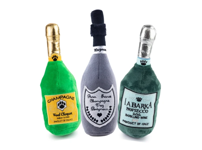 Pop The Bubbly Pawty! Squeaker Dog Toy