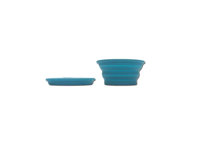 Messy Mutts Silicone Collapsible Bowl Blue