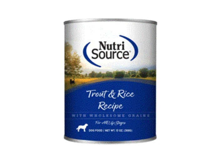 Nutrisource Dog Trout & Rice 13Oz (Case of 12)